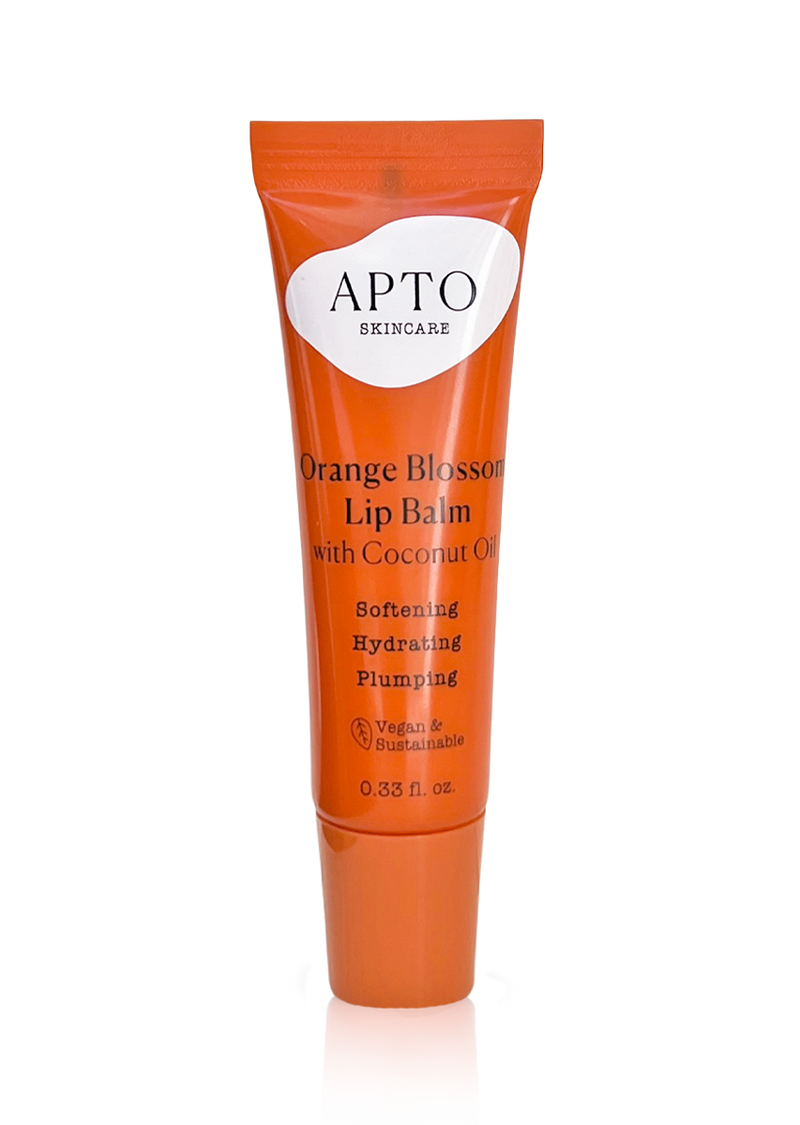 APTO Skincare_Orange Blossom Lip Balm with Coconut Oil, Pocket Lip Moisturizer, 0.33 fl. oz.
